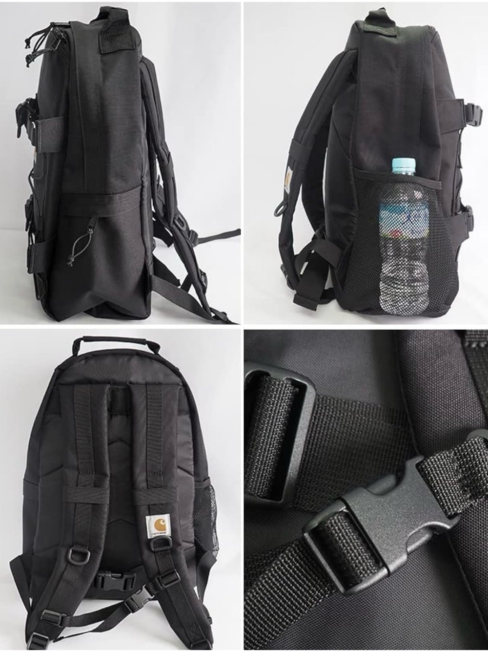Carhartt Black Tactical-Style Backpack with Logo Patch - Picture 2 of 4